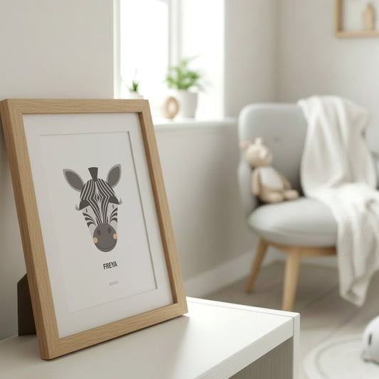 Personalised Children's Zebra Print