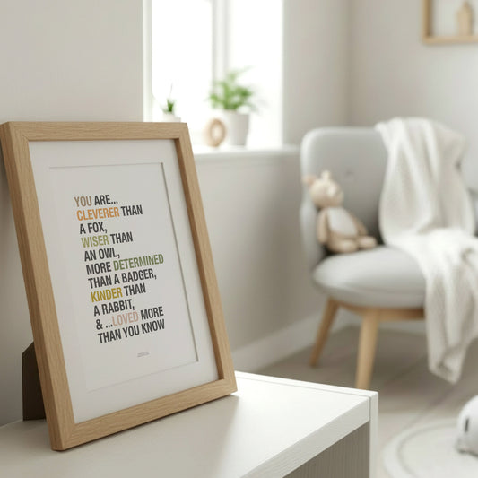 Personalised Woodland Affirmations Print