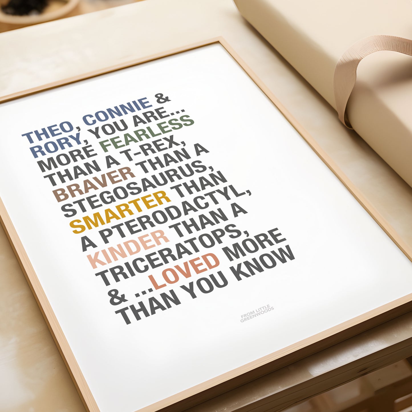 Dinosaur Affirmations Print