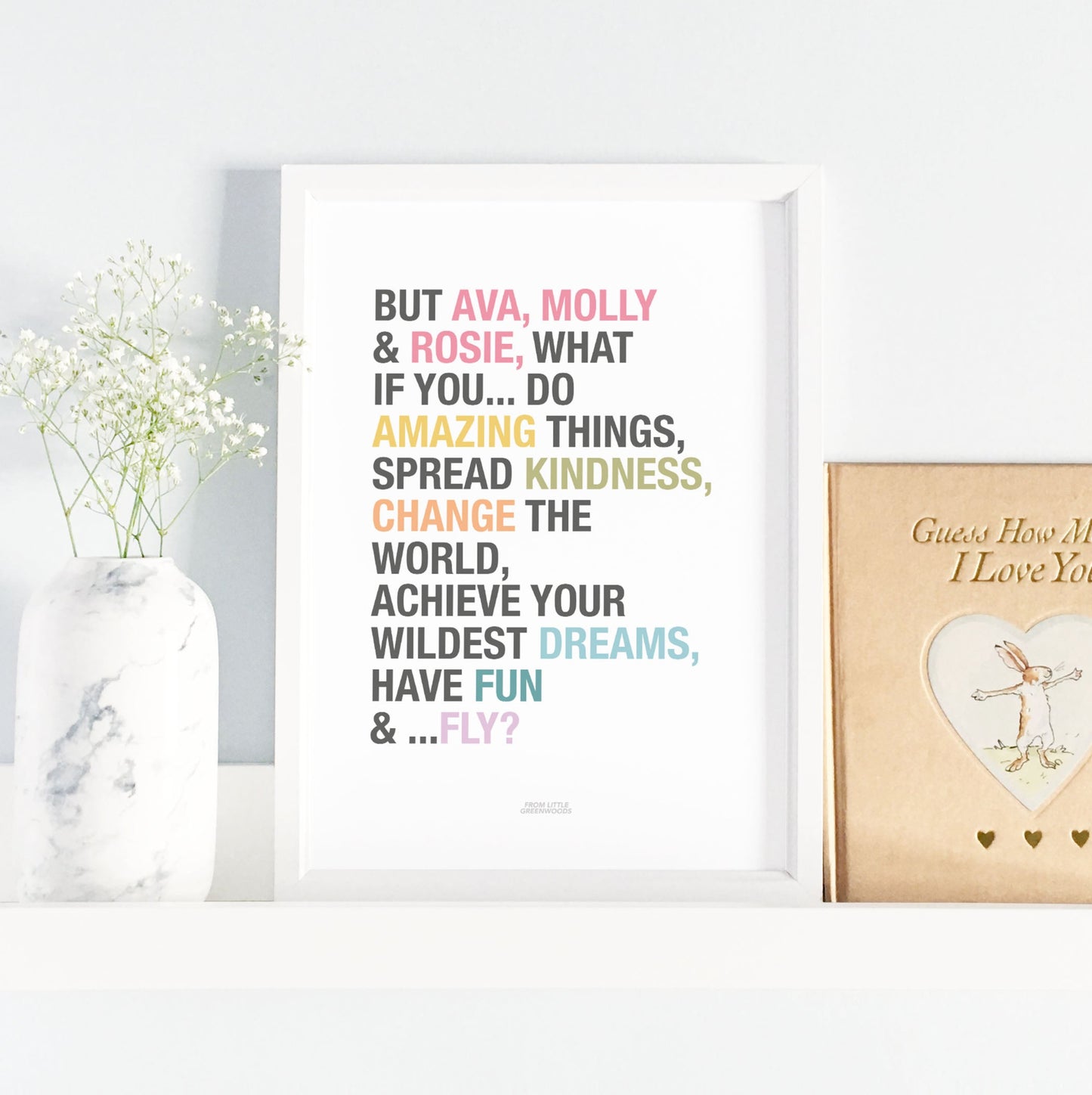 But What if You Fly Girl's Positive Affirmations Print