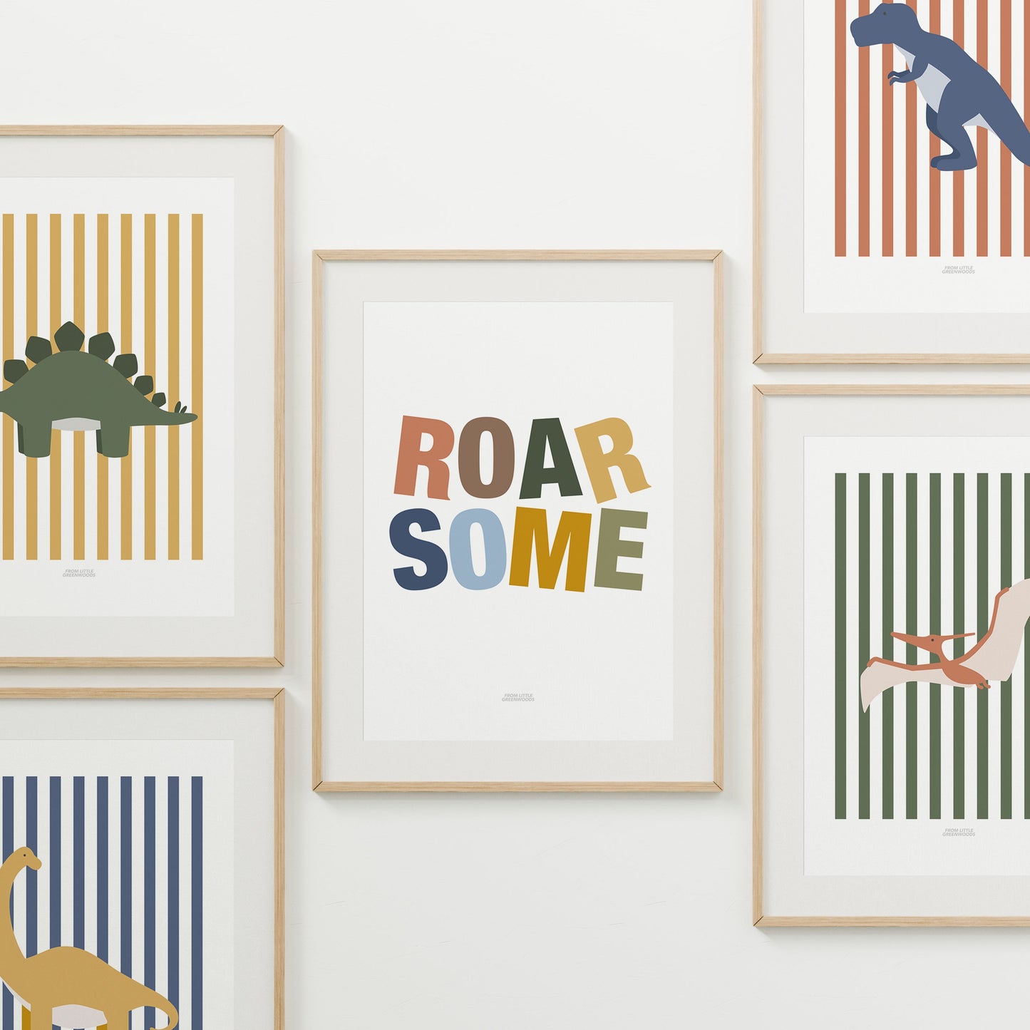 Personalised Roarsome Name Print