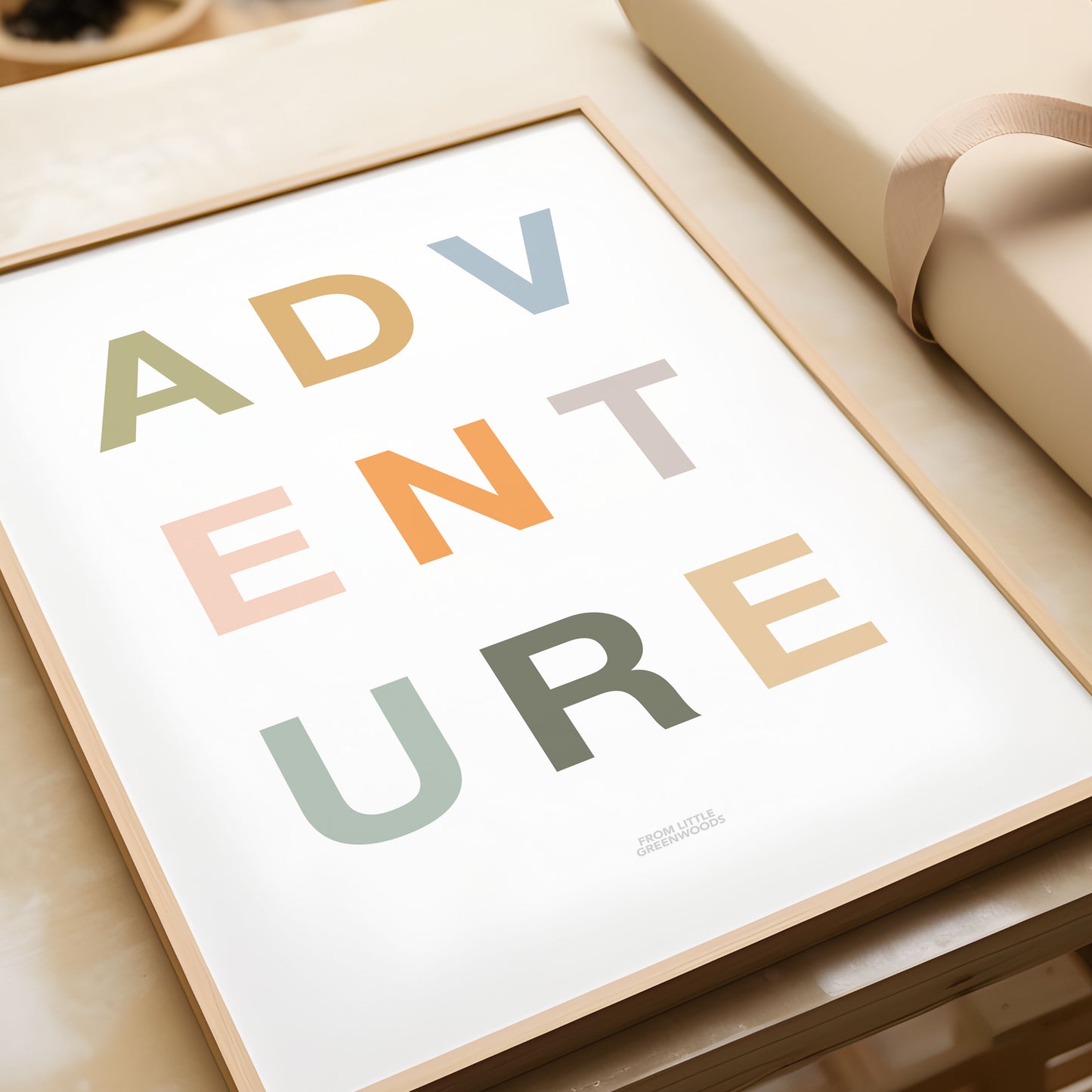 Kid's Safari Adventure Word Print