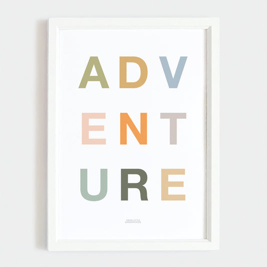 Kid's Safari Adventure Word Print