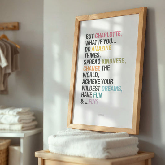 But What if You Fly Girl's Positive Affirmations Print