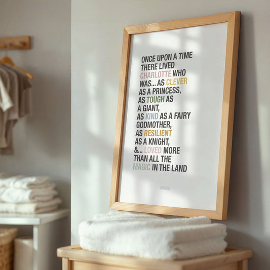 Personalised Girl's Princess Affirmations Print