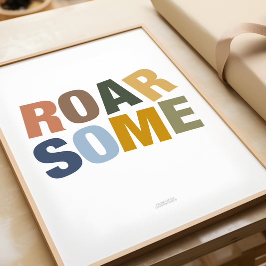 READY TO POST - A4 Roarsome Kid Print