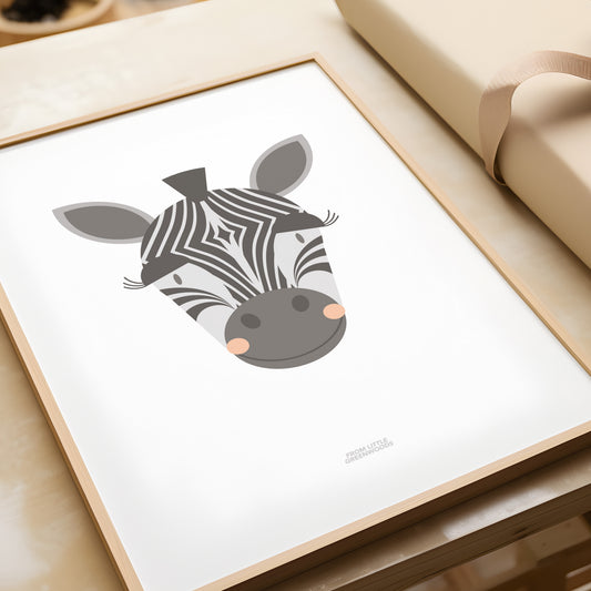 READY TO POST - A4 Zebra Print