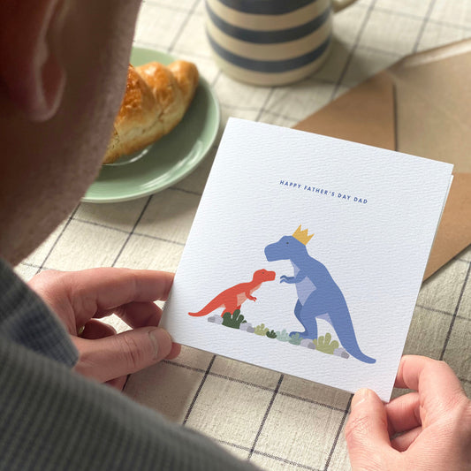 Custom Dinosaur Father's Day Card