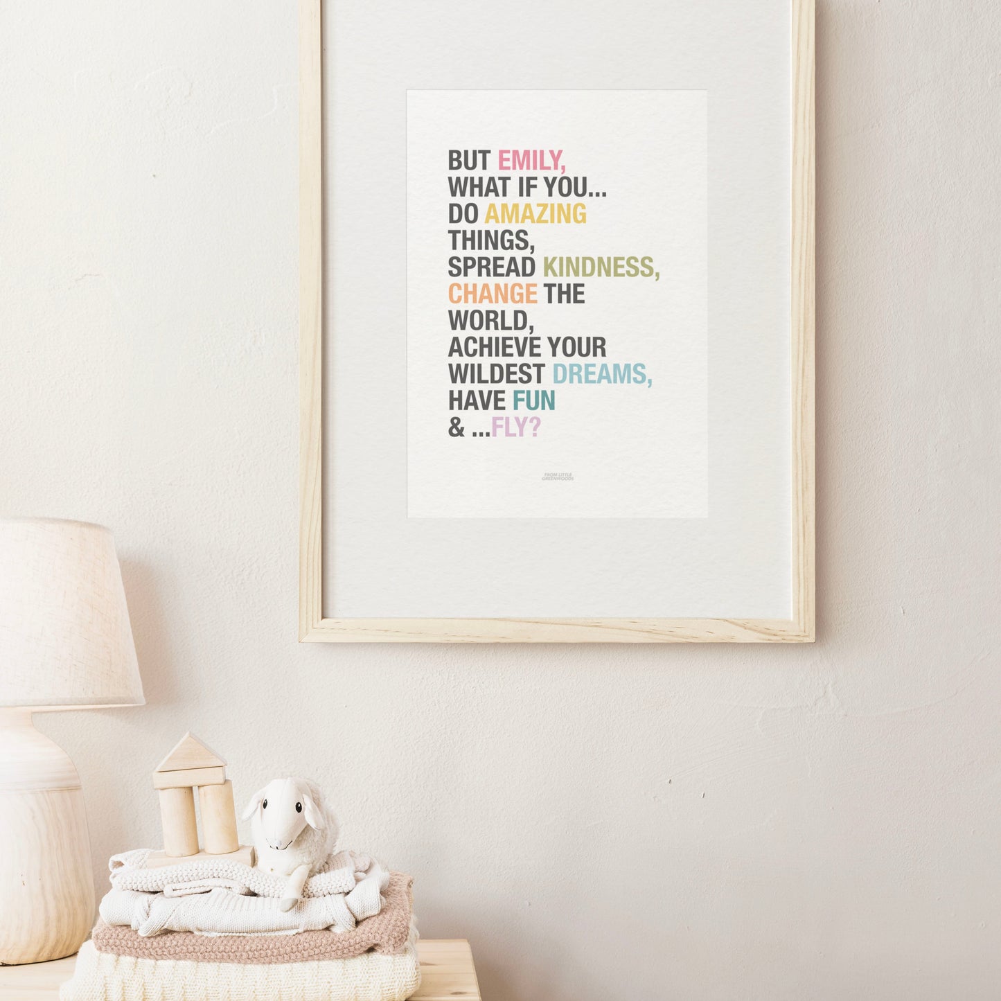 But What if You Fly Girl's Positive Affirmations Print