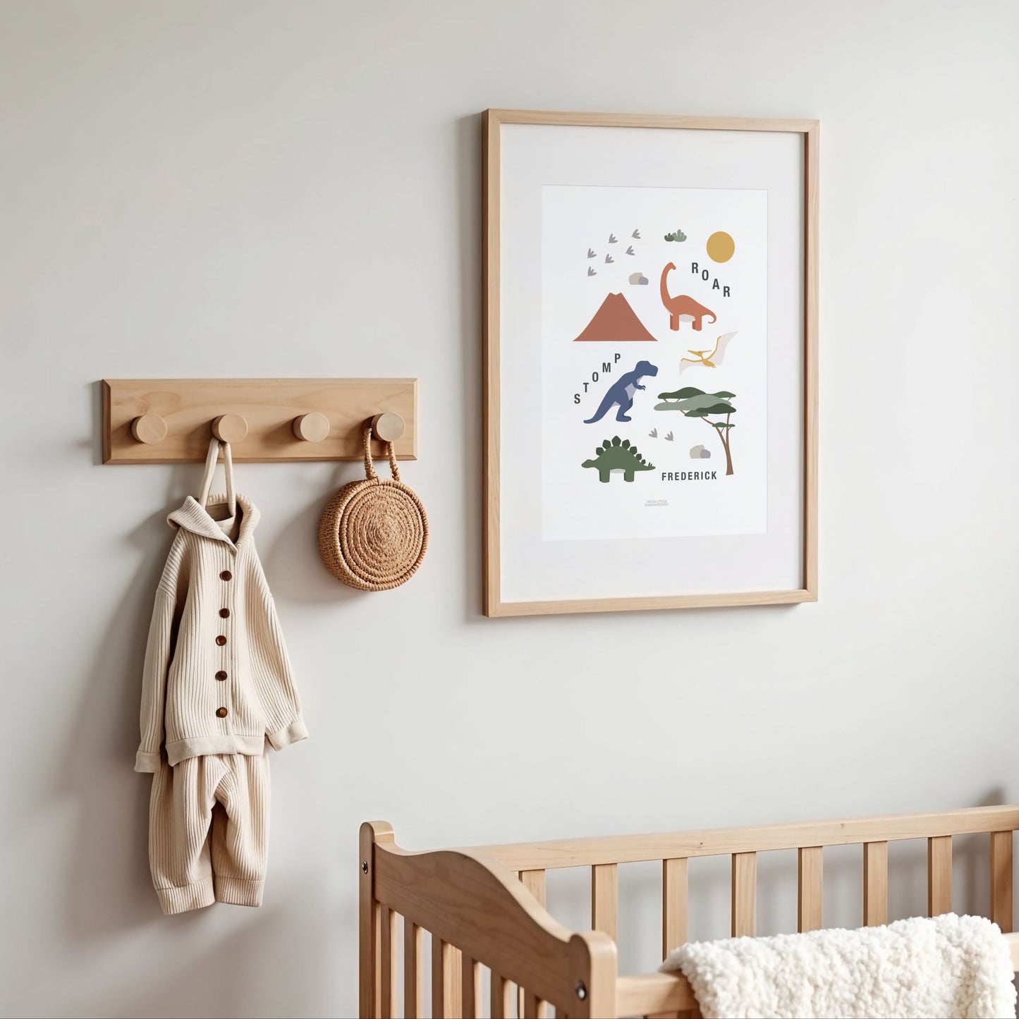 Personalised Dinosaur Print