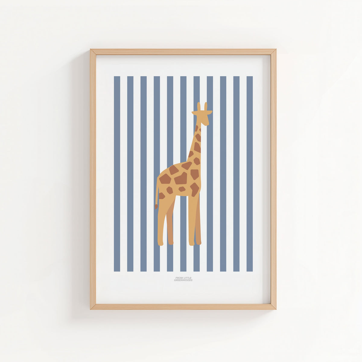 READY TO POST - A5 Striped Giraffe Print