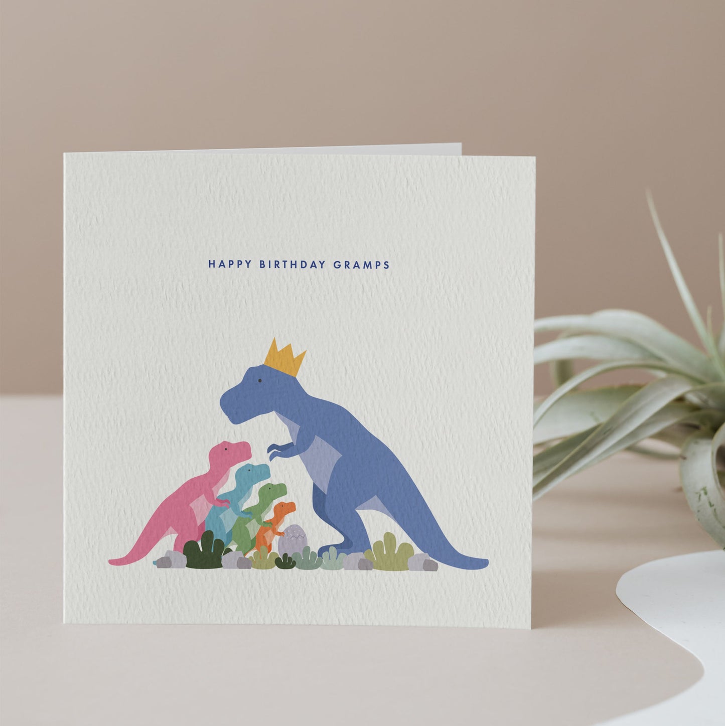Personalised Dinosaur Birthday Card for Daddy from the Kids