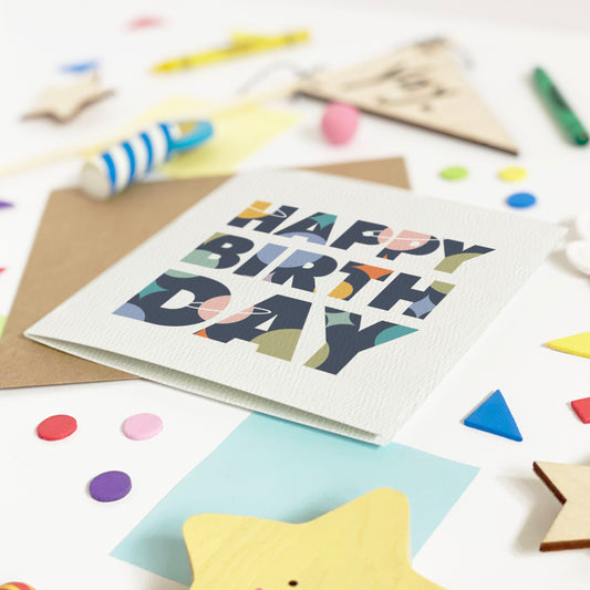 Space Happy Birthday Card