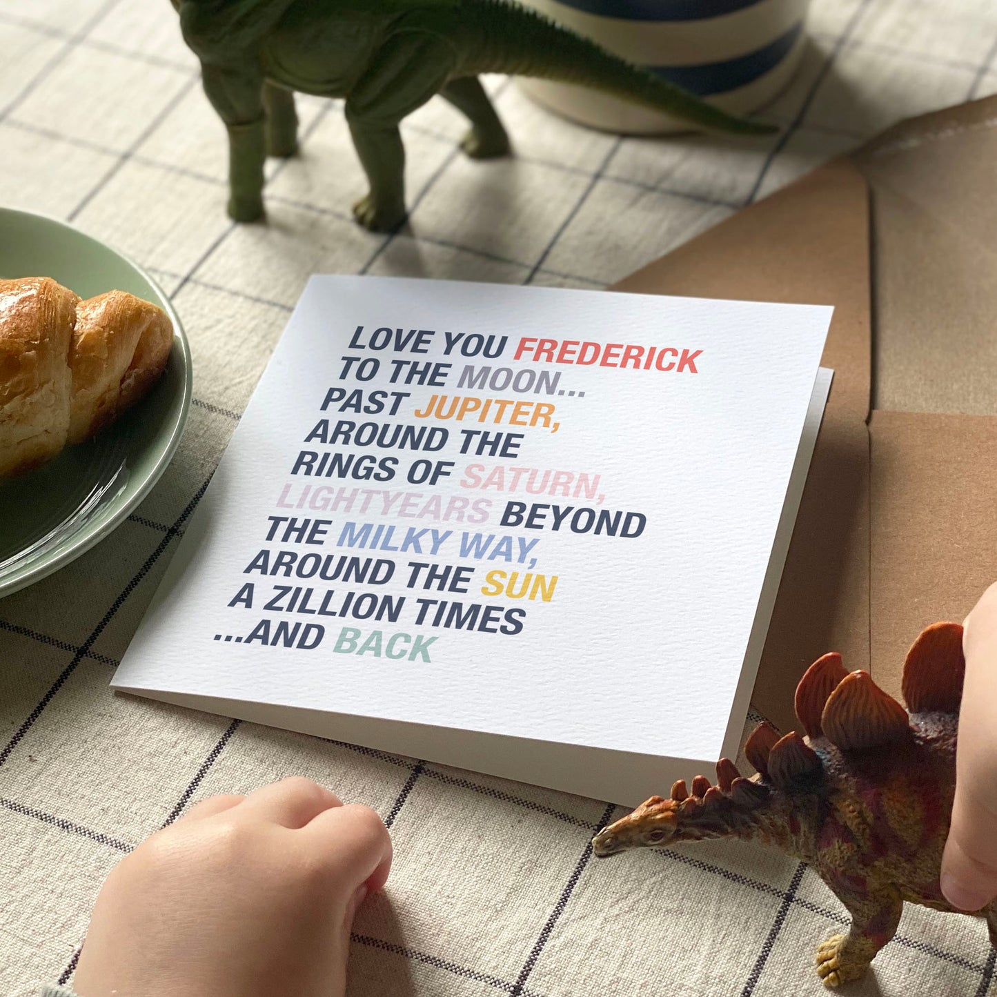 Love You to the Moon Anniversary Card