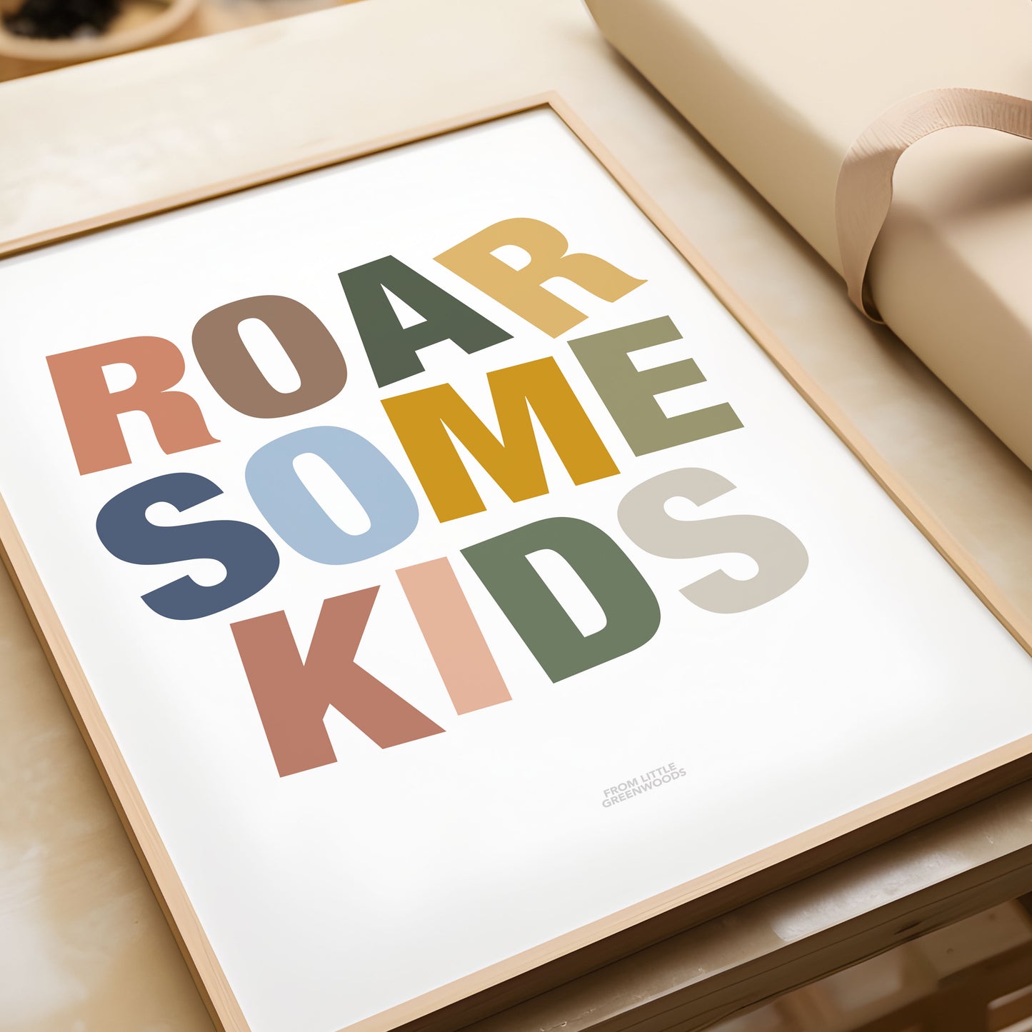 Personalised Roarsome Name Print