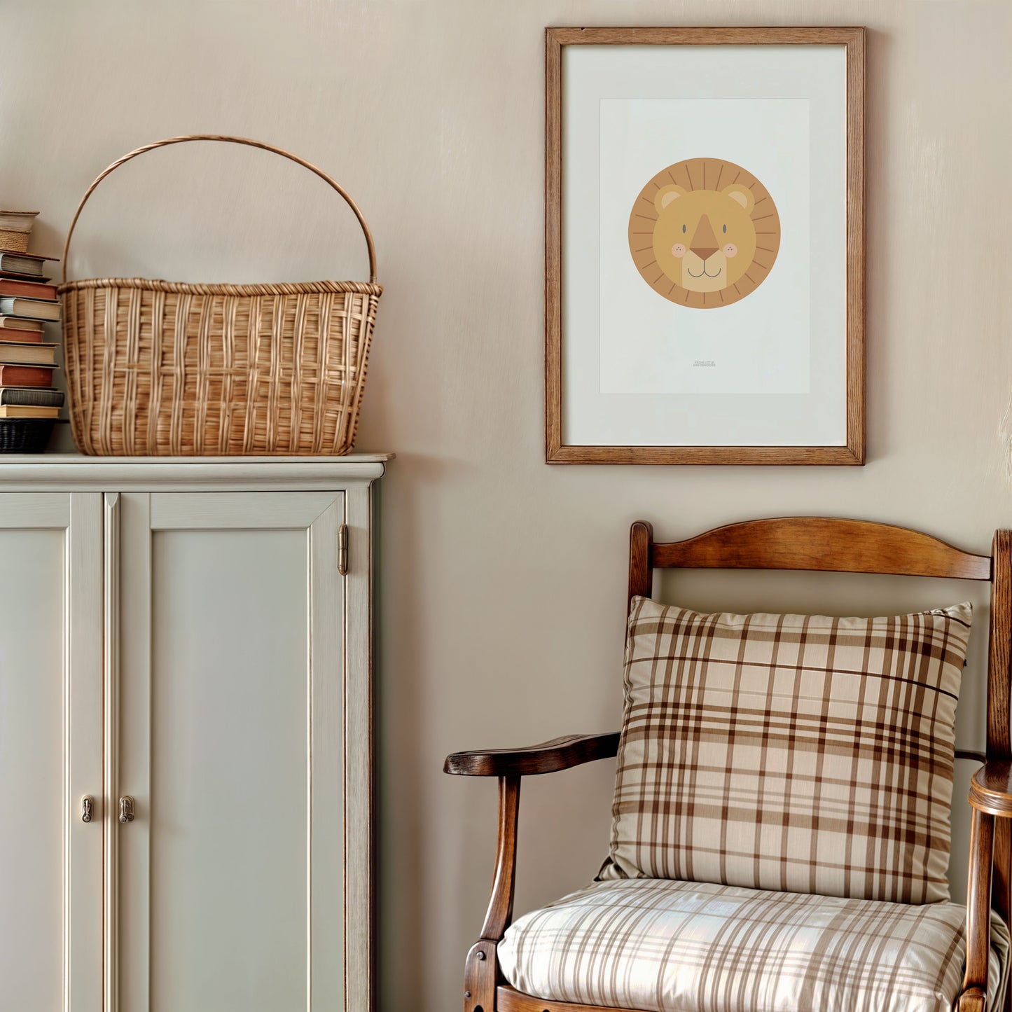 Personalised Children's Lion Print