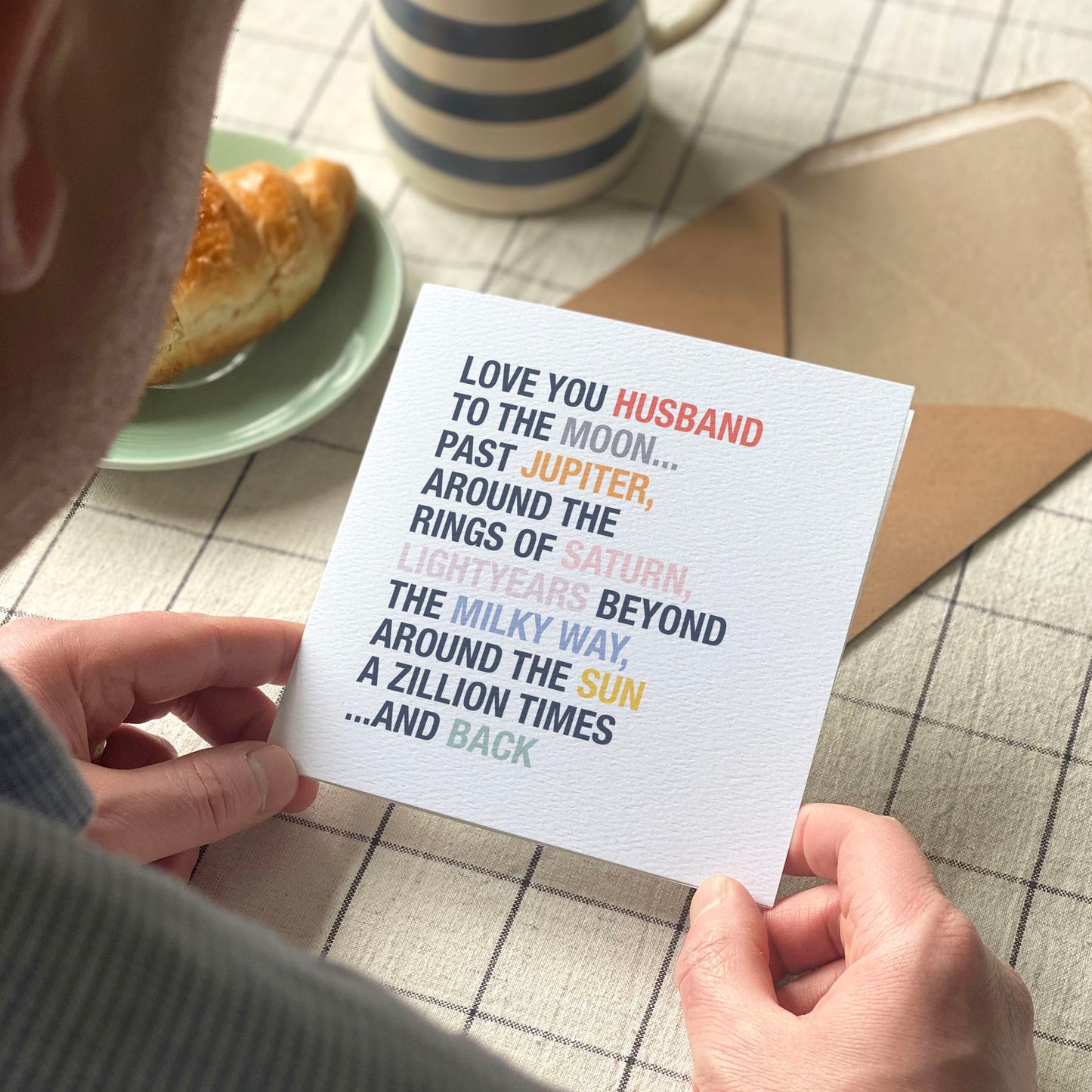 Love You to the Moon Anniversary Card