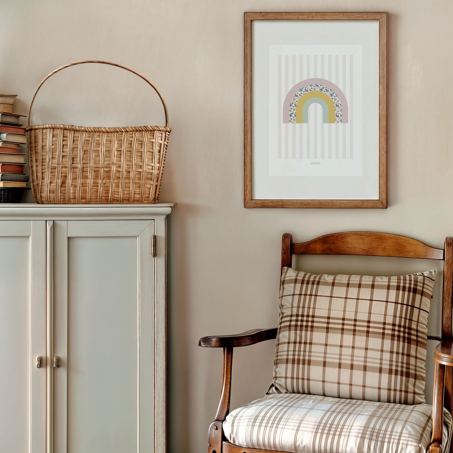 Ditsy Flower Rainbow Print