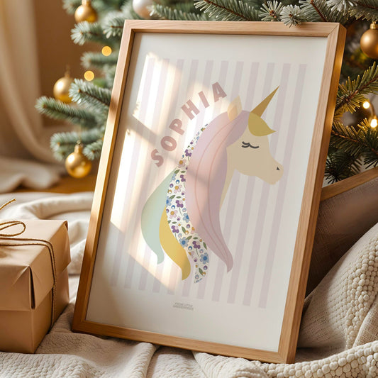 Personalised Unicorn Print