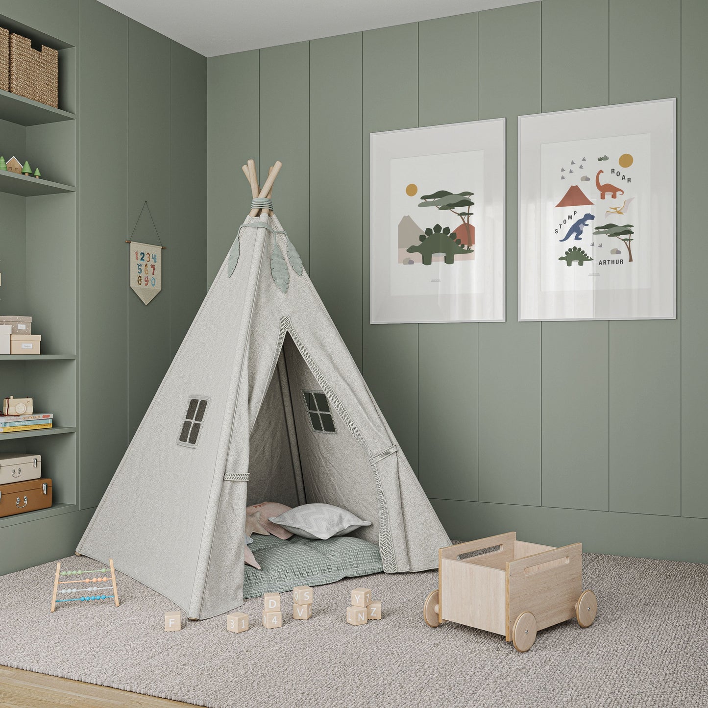 Personalised Dinosaur Print