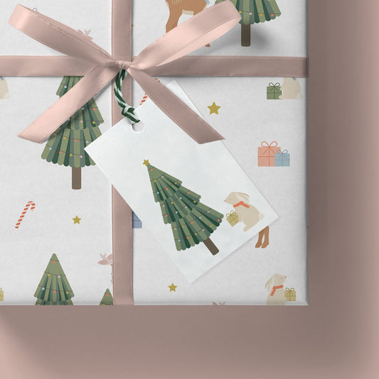 Winter Woodland Christmas Gift Tag