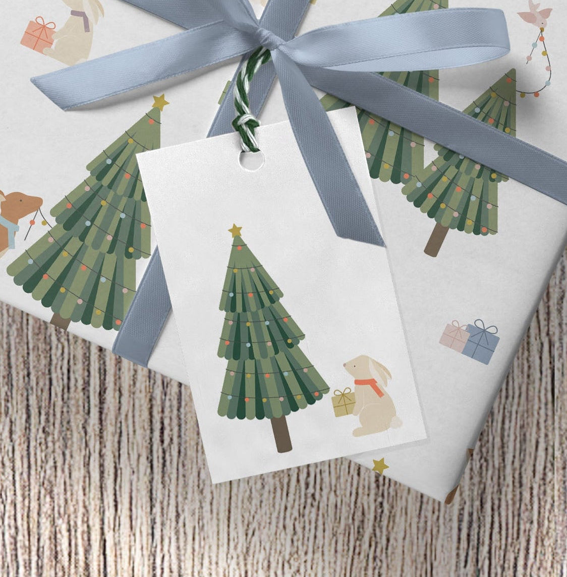 Winter Woodland Christmas Gift Tag