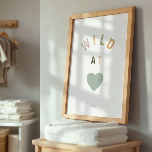 Wild at Heart Safari Print - Teal