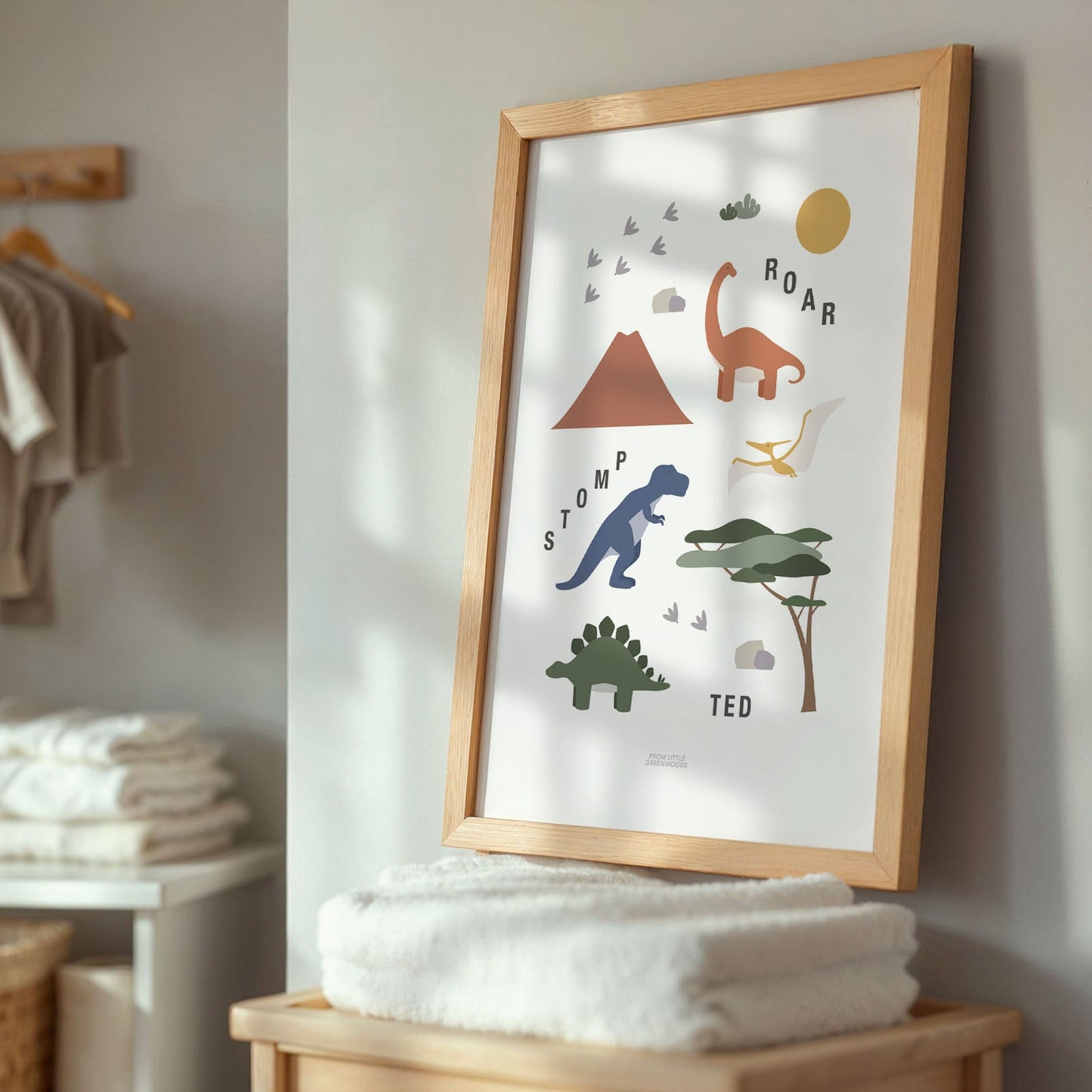 Personalised Dinosaur Print