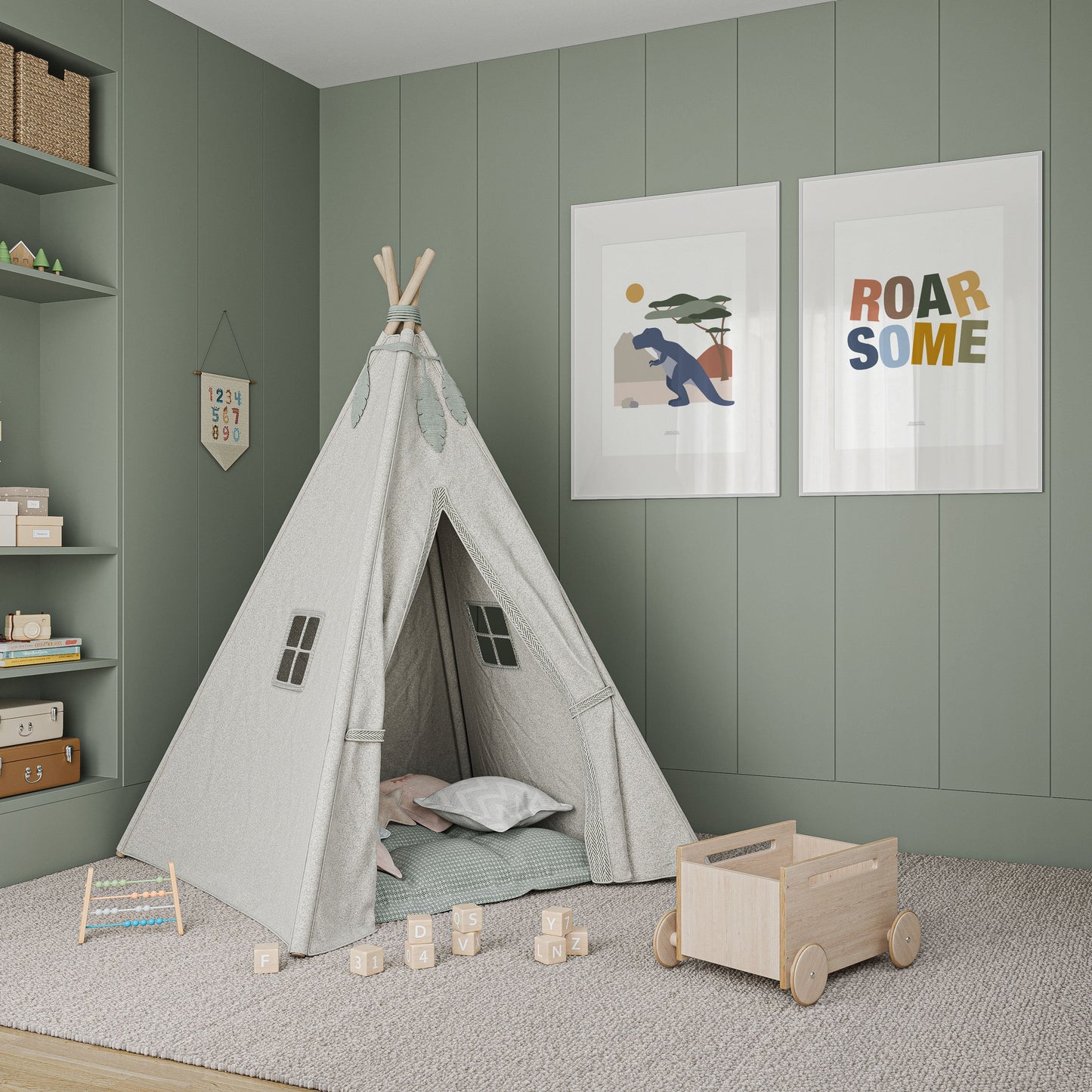 T-Rex Dinosaur Print