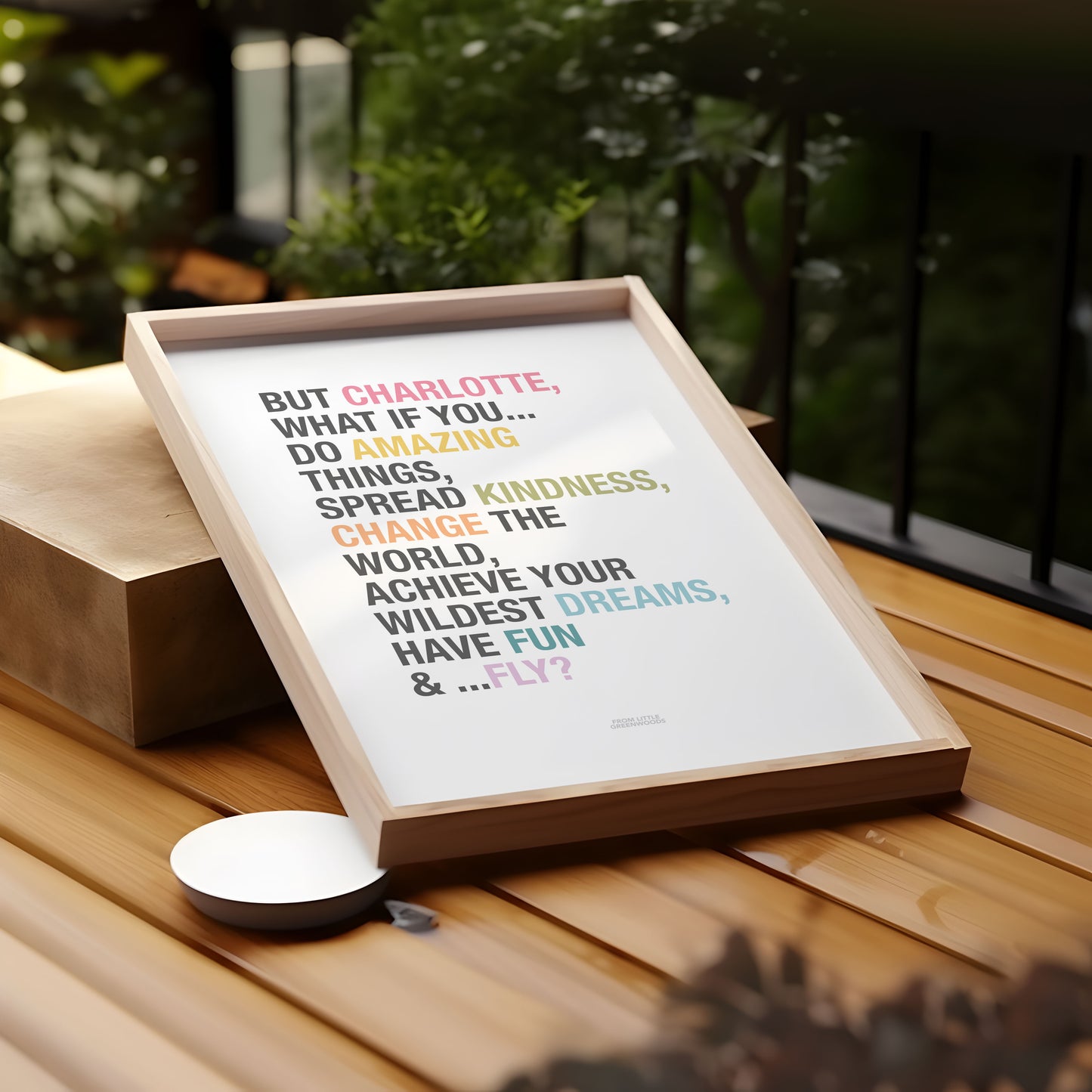 But What if You Fly Girl's Positive Affirmations Print