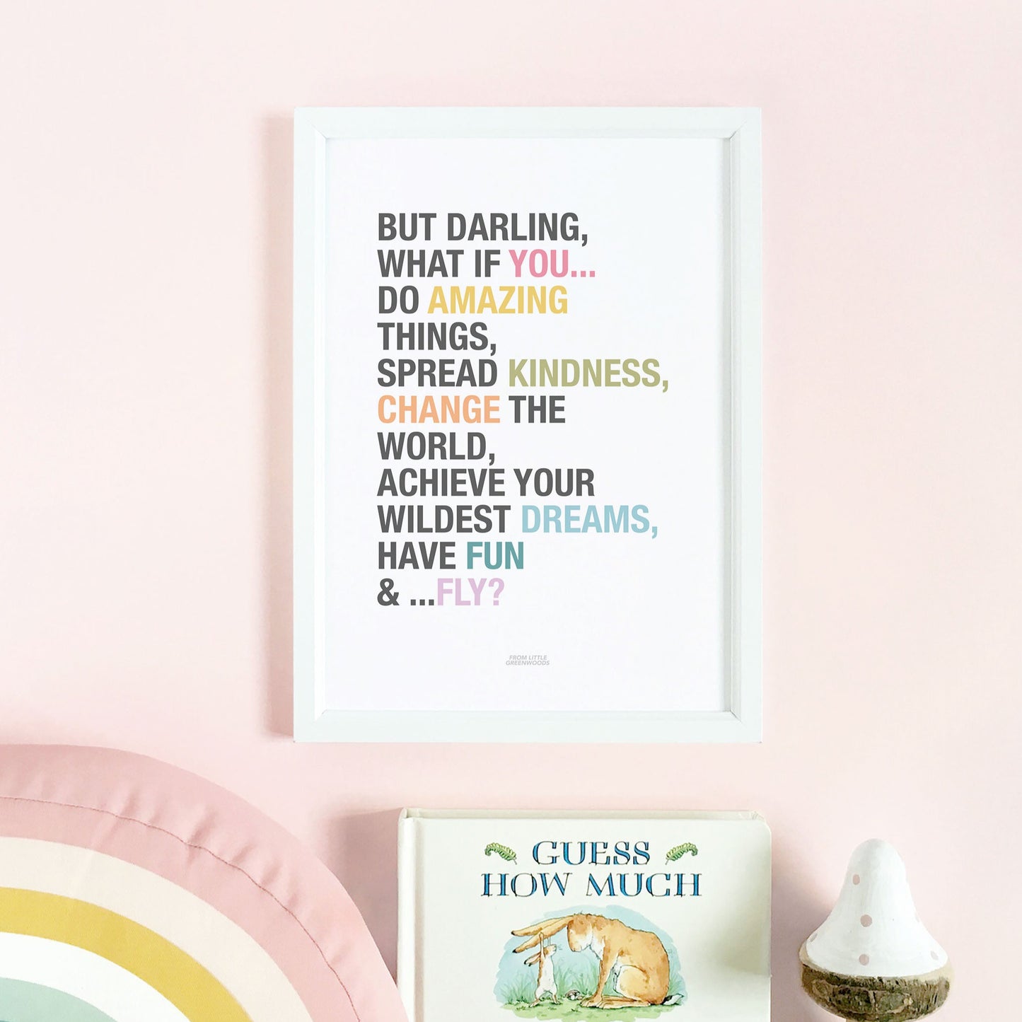 But What if You Fly Girl's Positive Affirmations Print