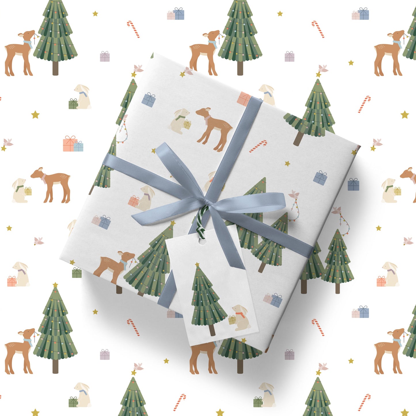 Winter Woodland Christmas Gift Tag