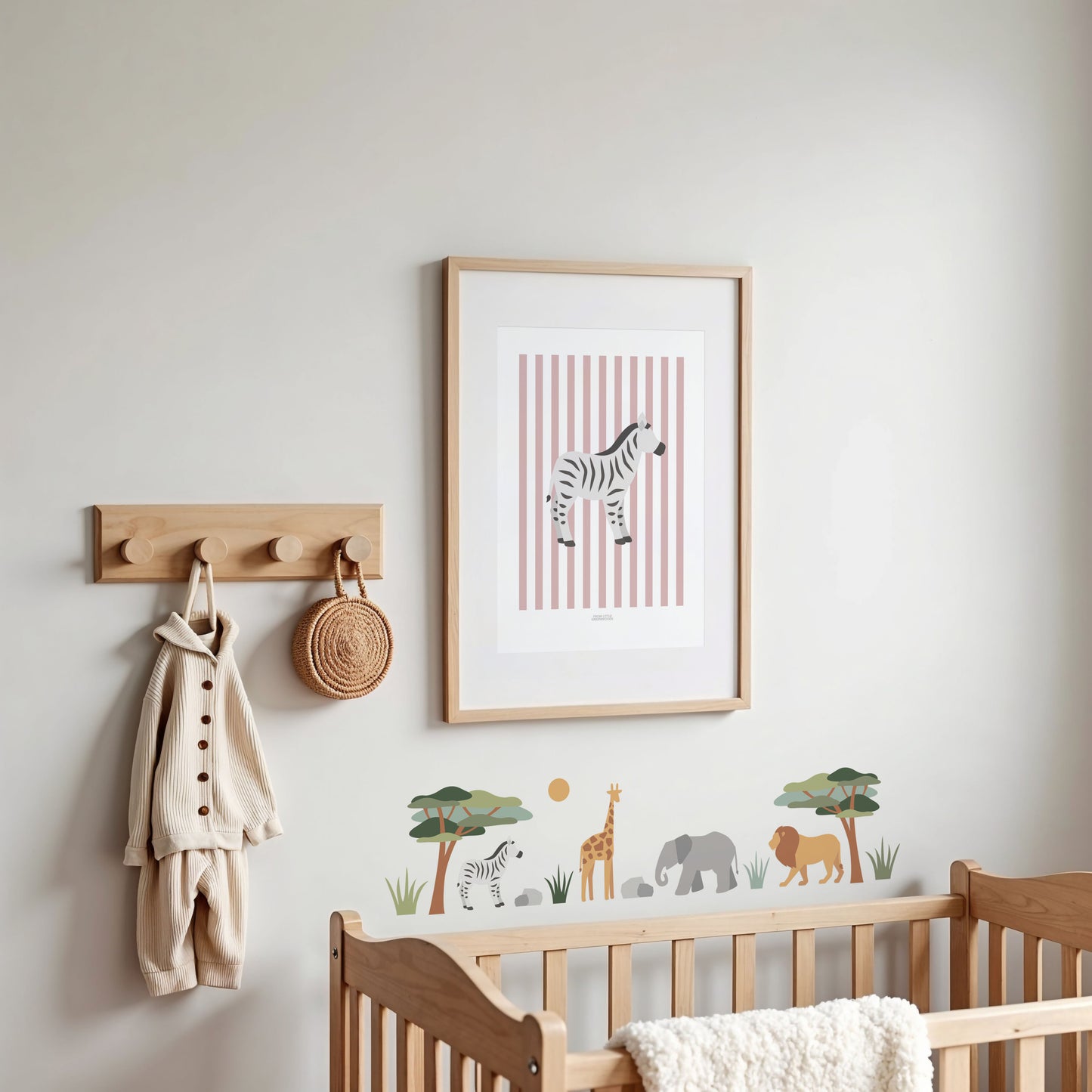 Children's Striped Zebra Print - Pink