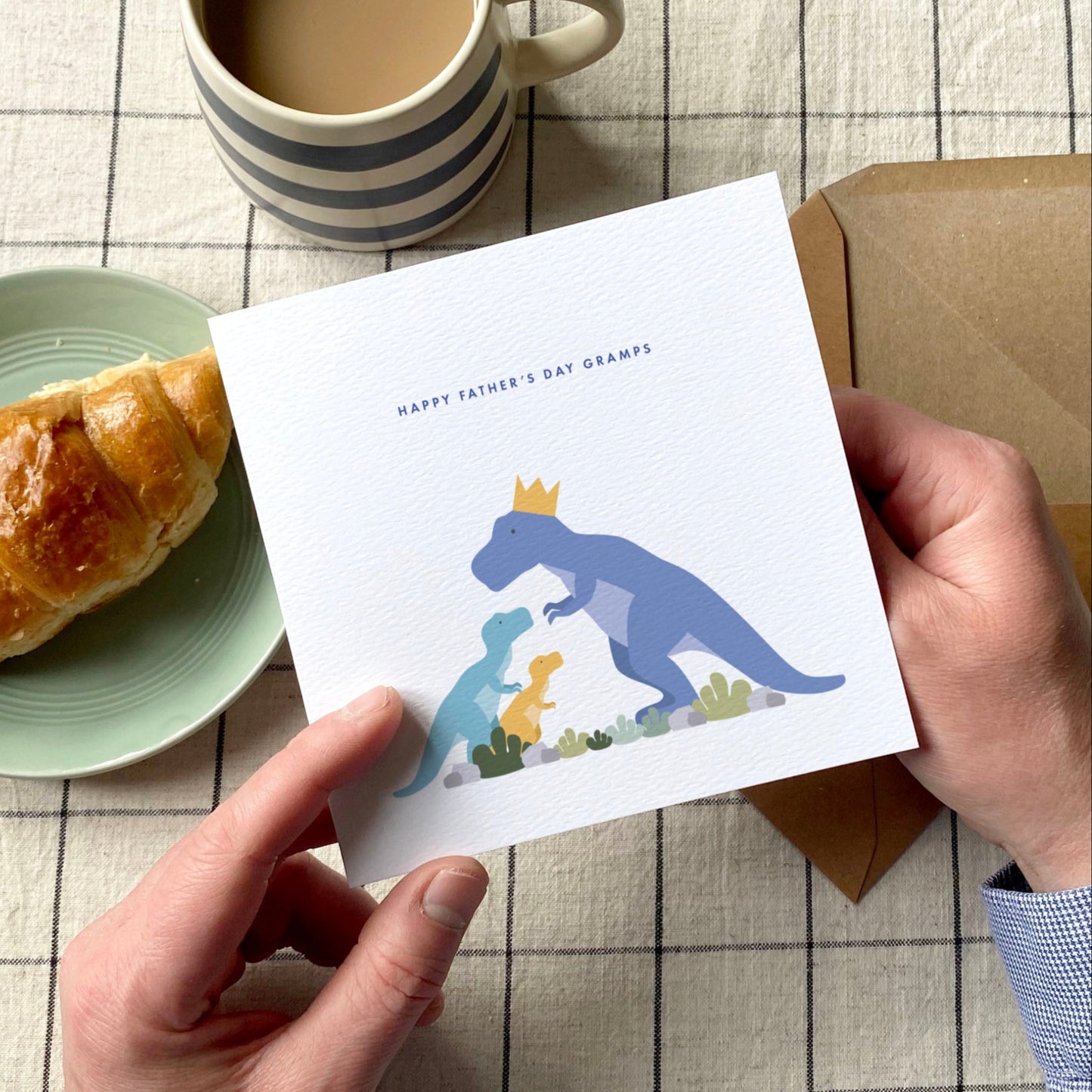 Custom Dinosaur Father's Day Card