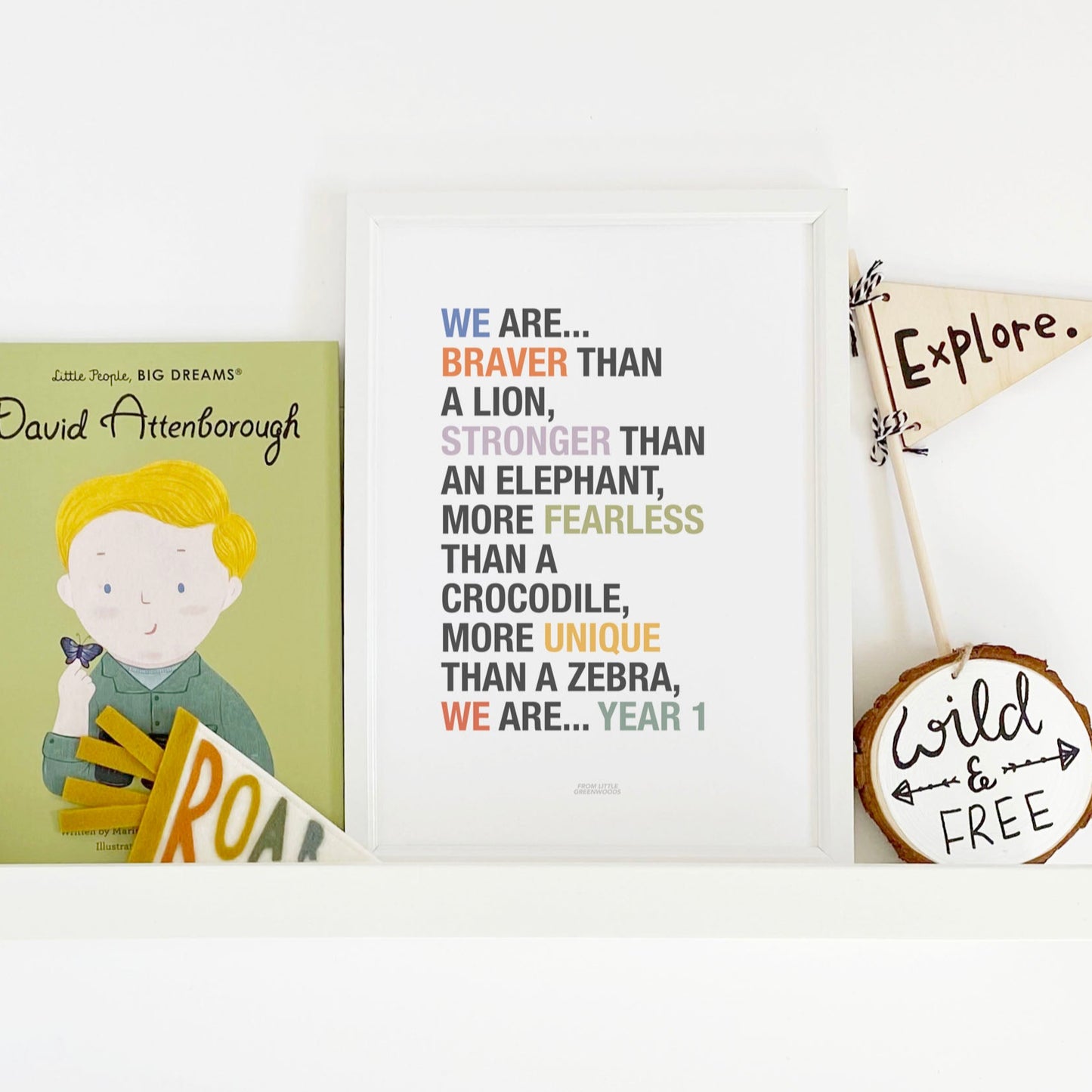 Personalised Classroom Affirmation Poster & Teacher End of Year Gift