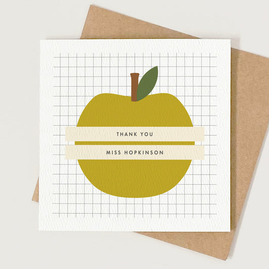 Personalised Thank You Cards for Teachers