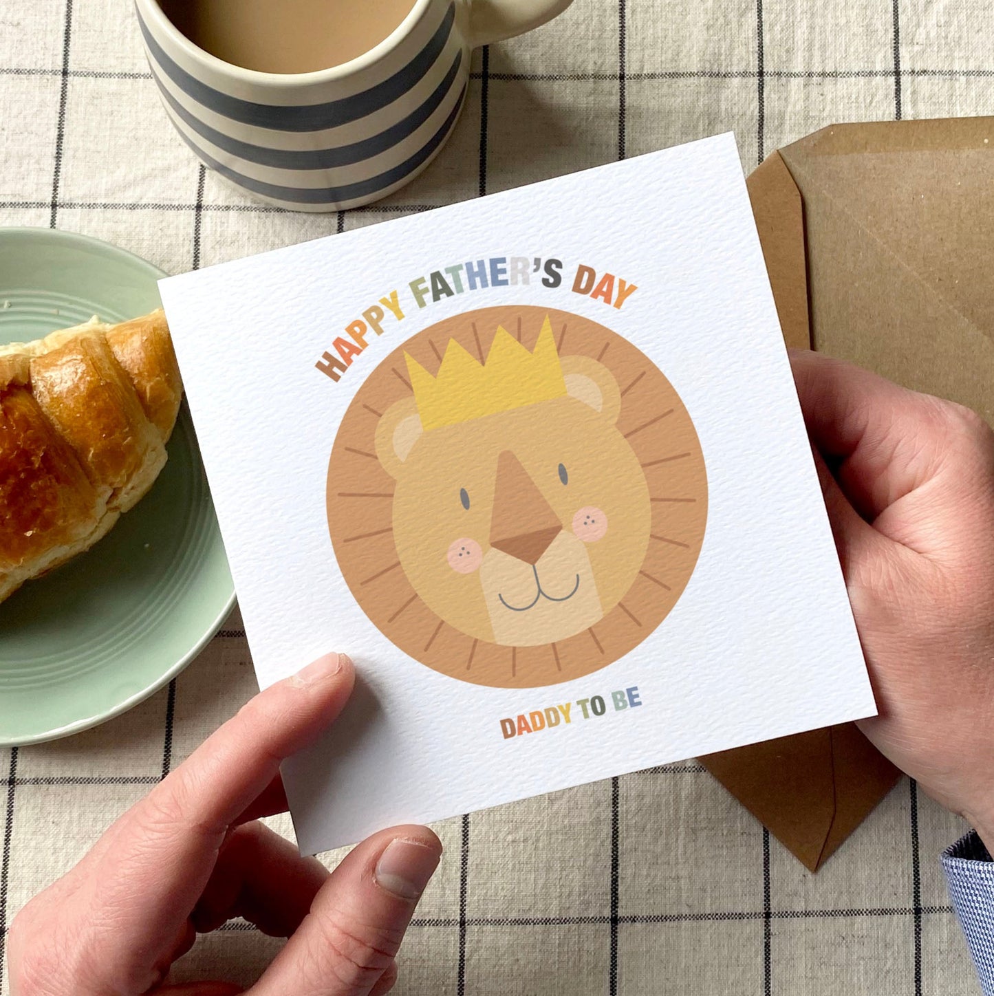Personalised Lion Father's Day Card