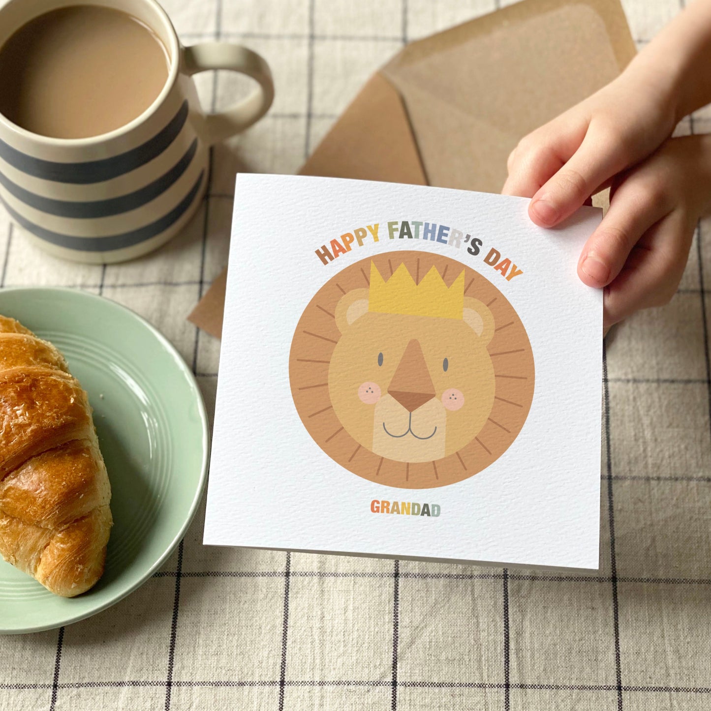 Personalised Lion Father's Day Card