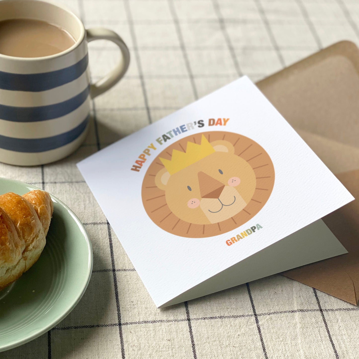 Personalised Lion Father's Day Card