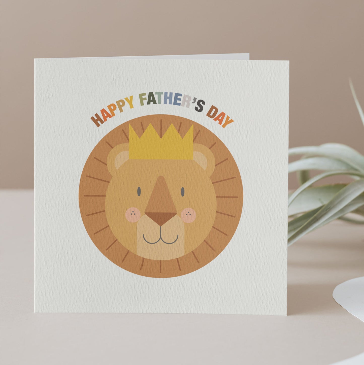 Personalised Lion Father's Day Card