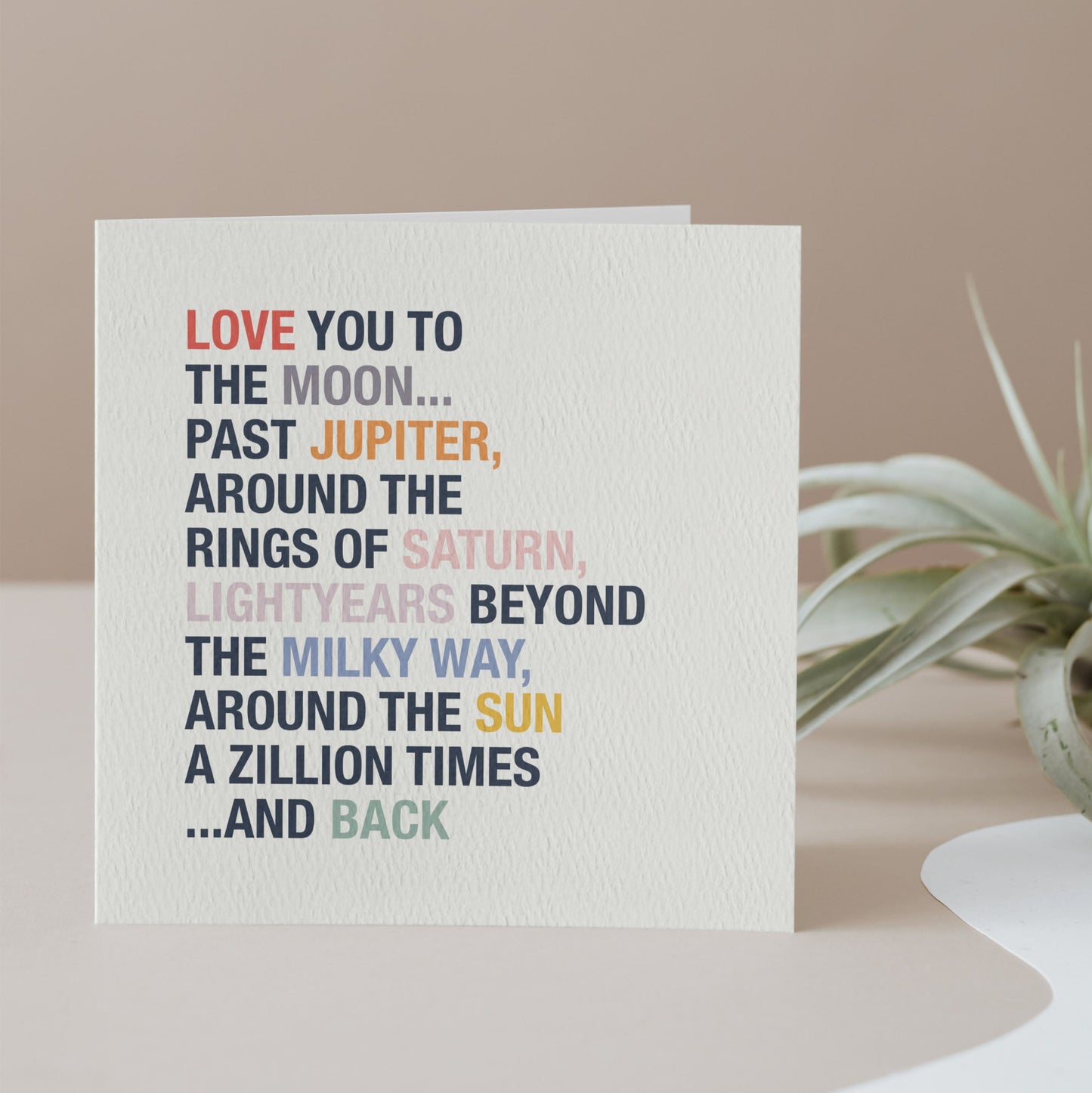 Personalised Love You to the Moon Father's Day Card