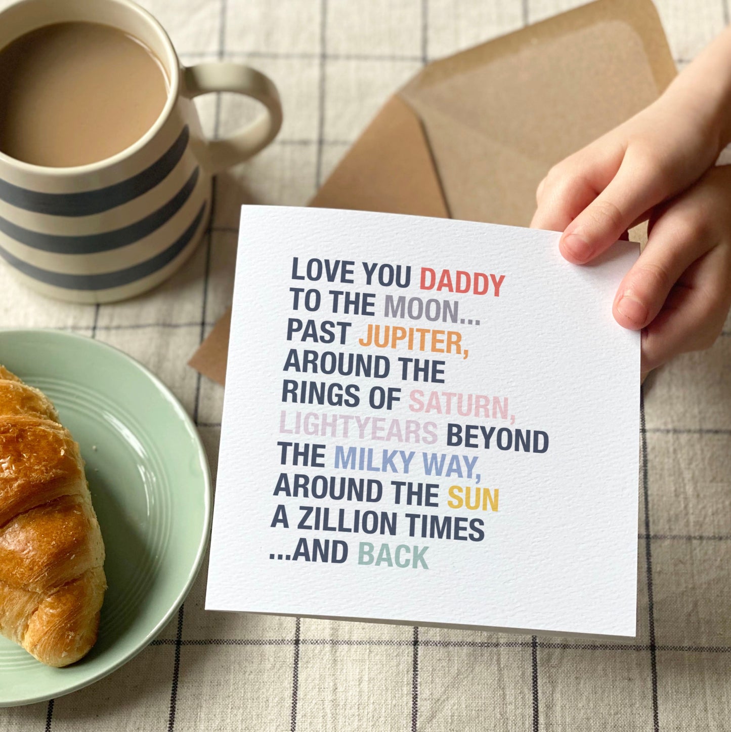 Personalised Love You to the Moon Father's Day Card
