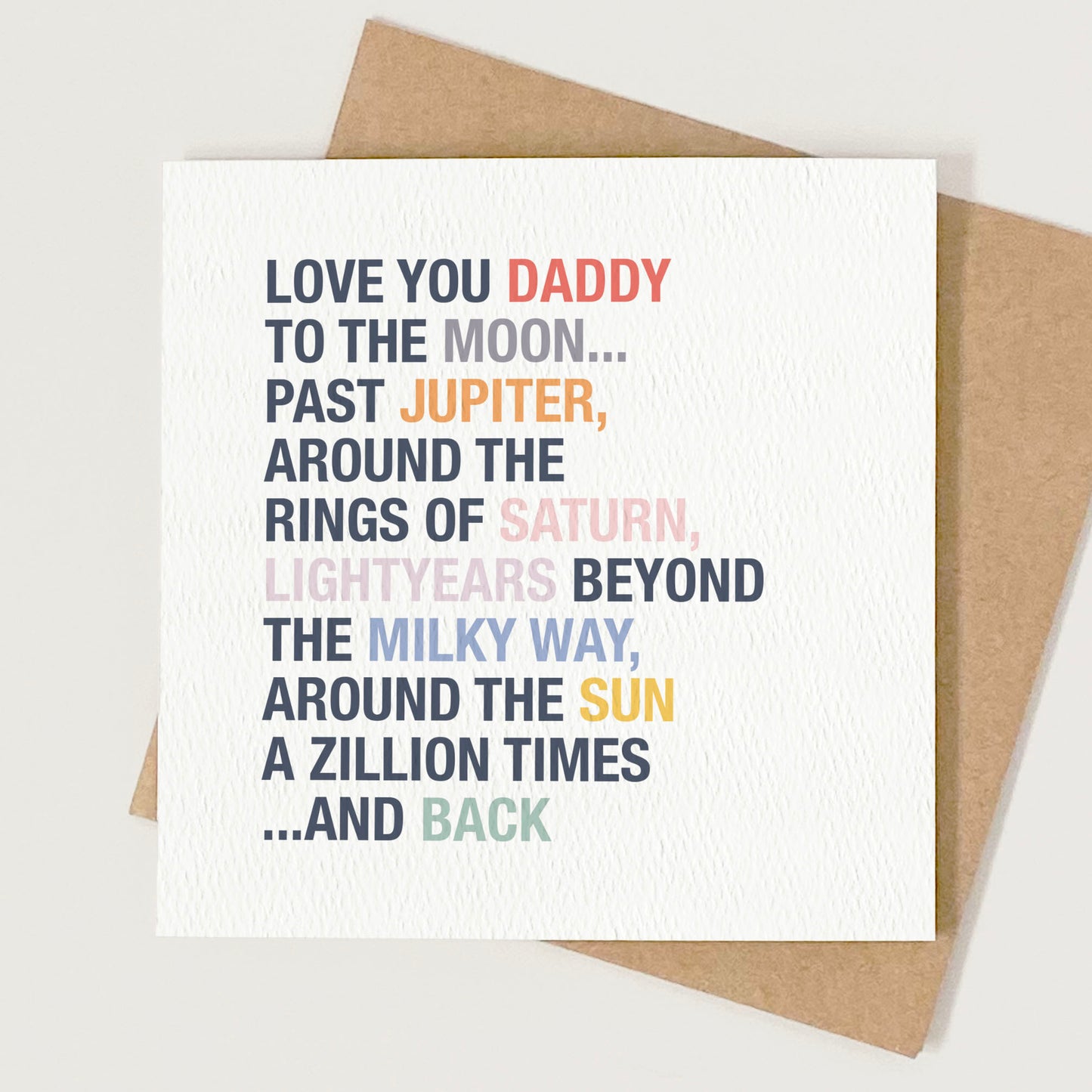 Personalised Love You to the Moon Father's Day Card