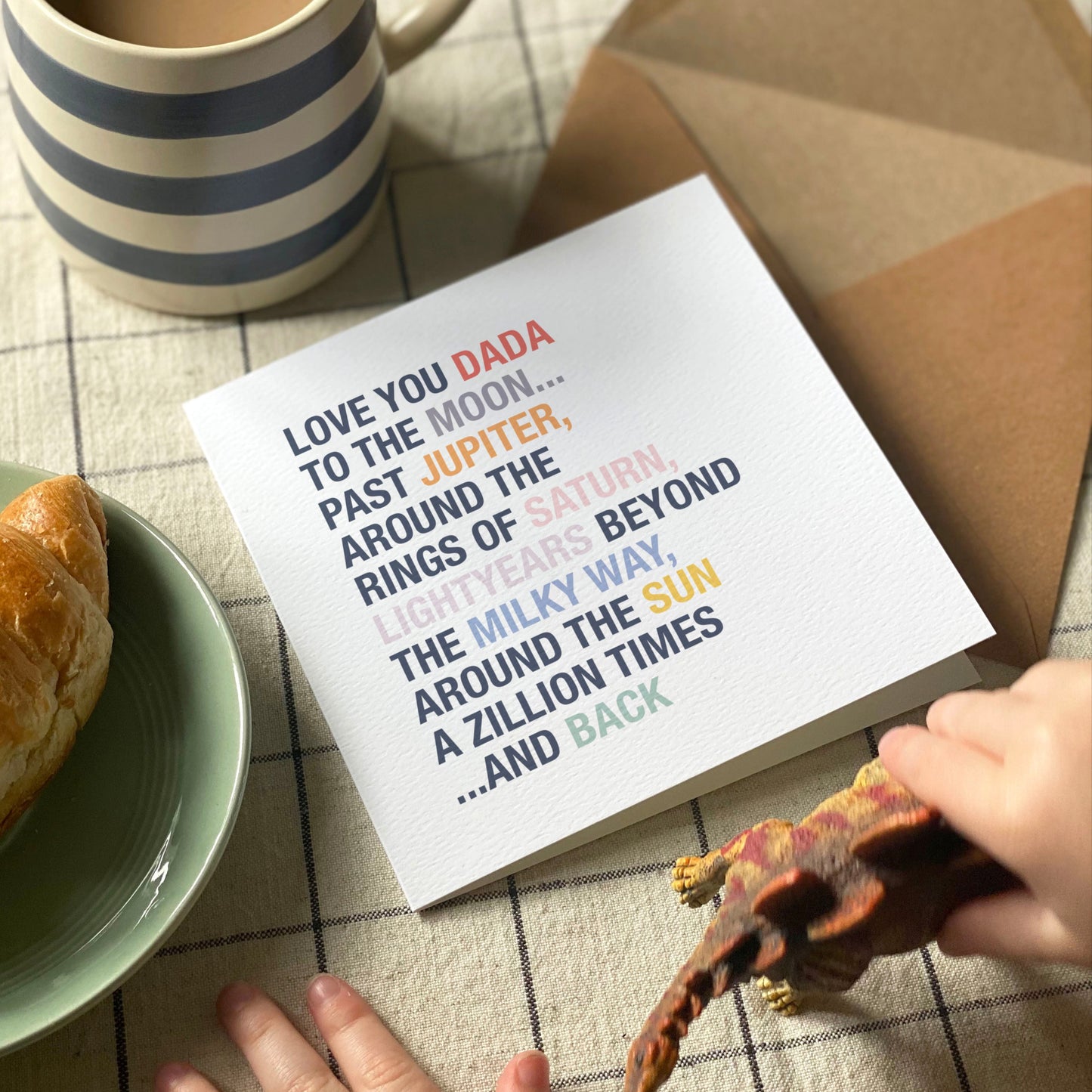 Personalised Love You to the Moon Father's Day Card