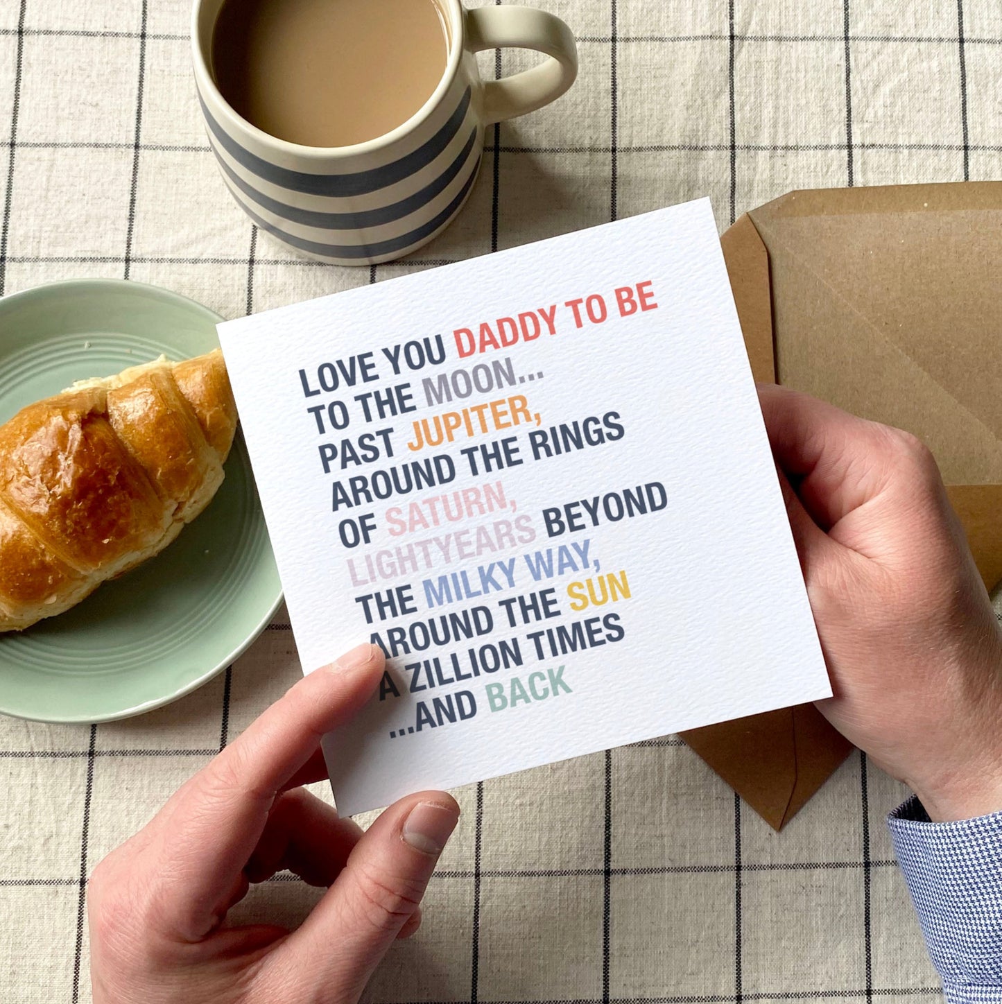 Personalised Love You to the Moon Father's Day Card