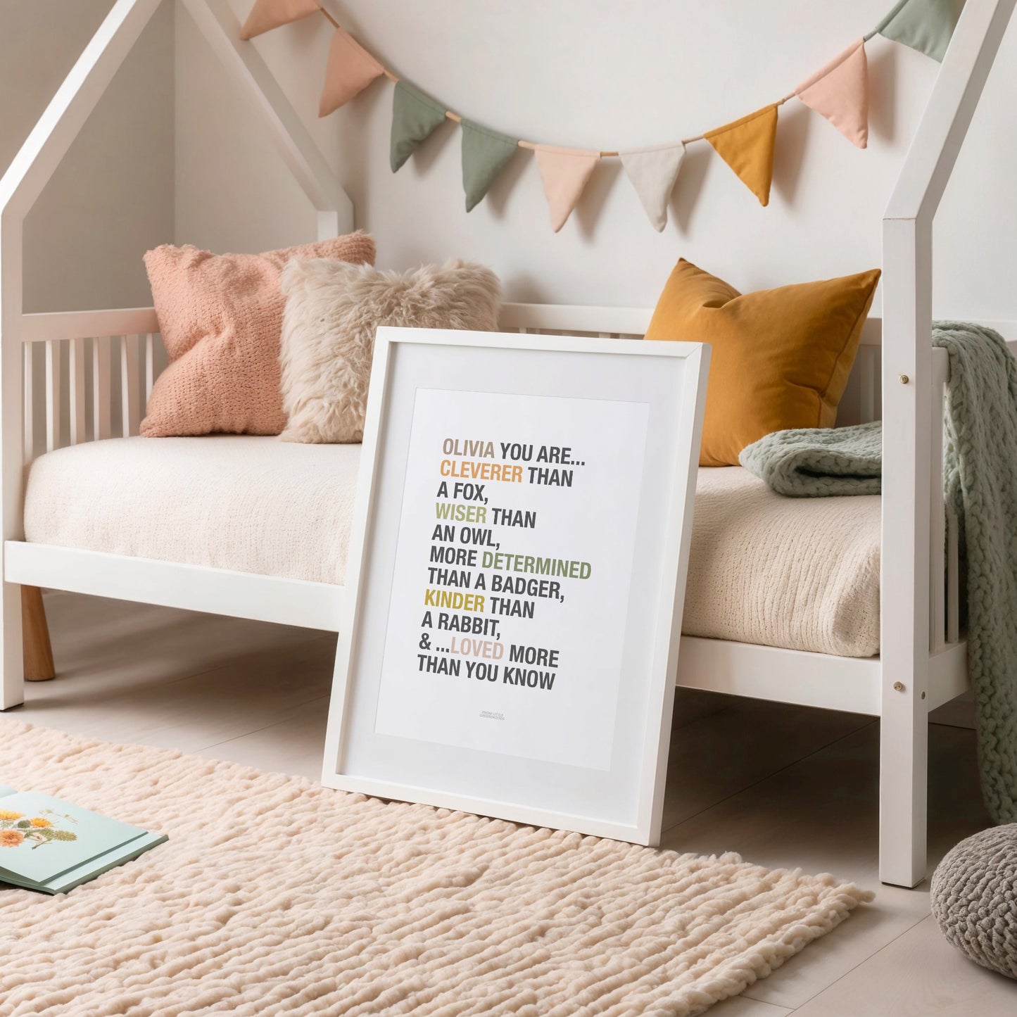 Personalised Woodland Affirmations Print