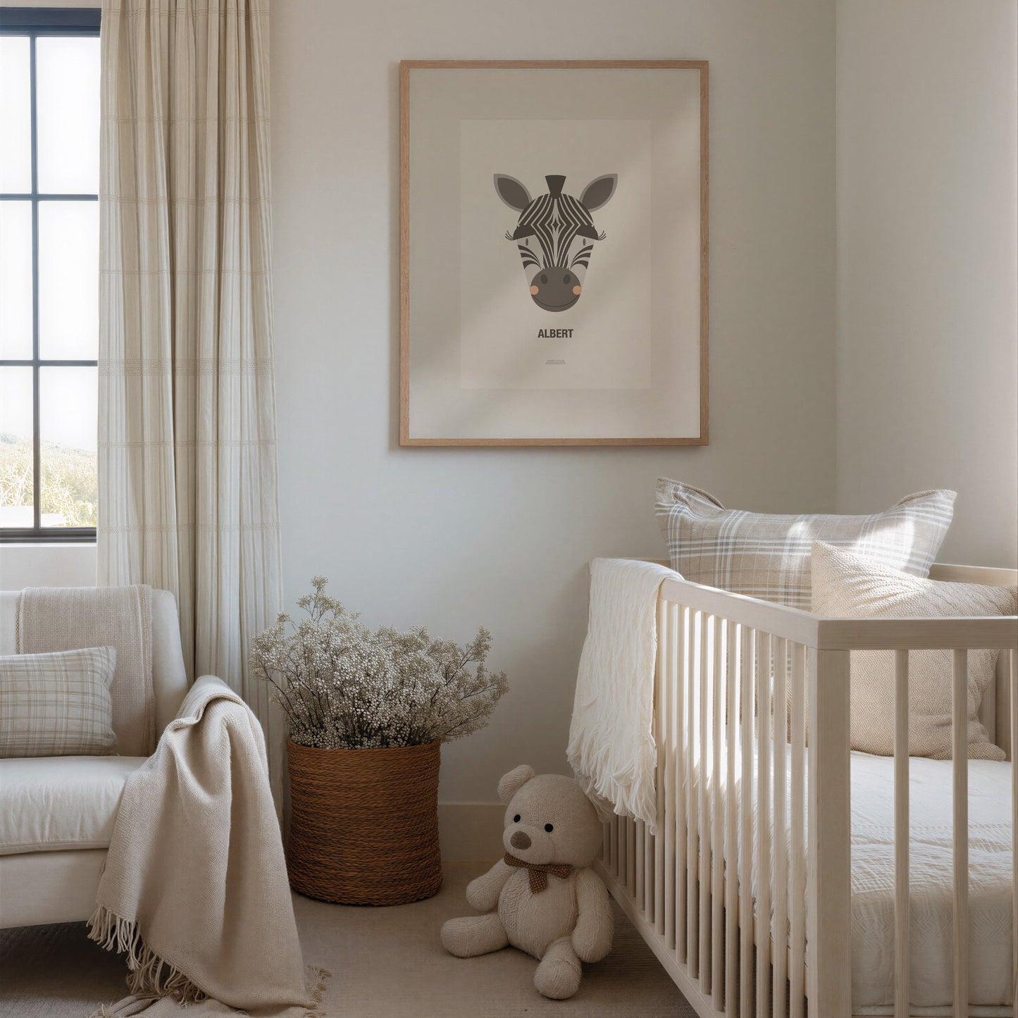 Personalised Children's Zebra Print