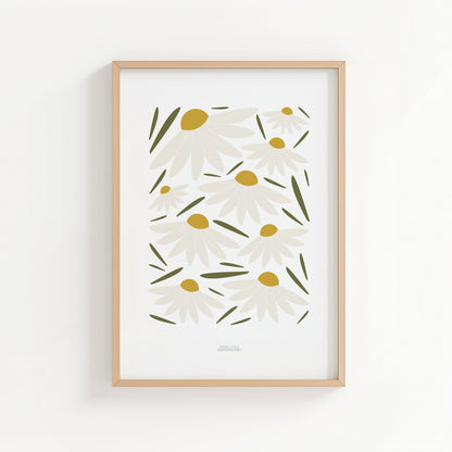 Daisy Flowers Print