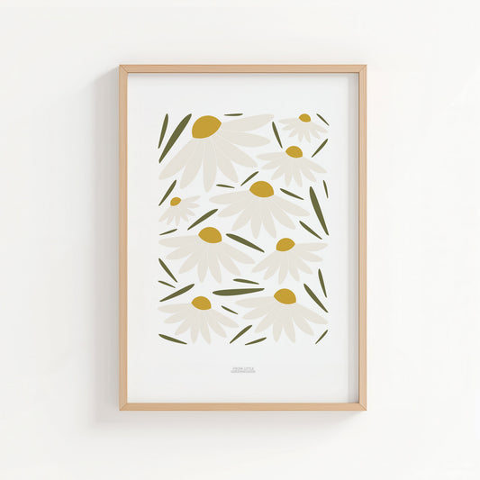 Daisy Flowers Print