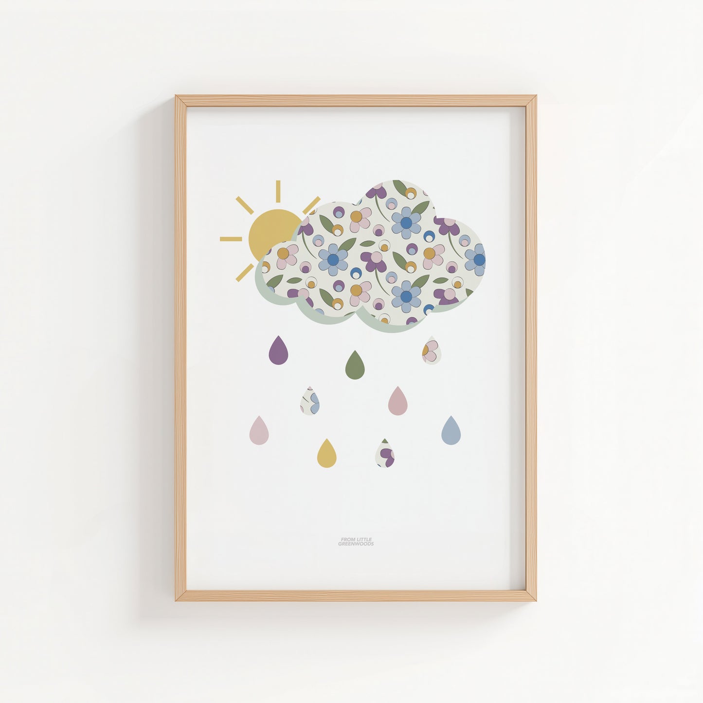 Ditsy Flower Cloud Print